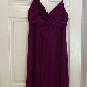 Melissa Sweet V Neck Chiffon Dress